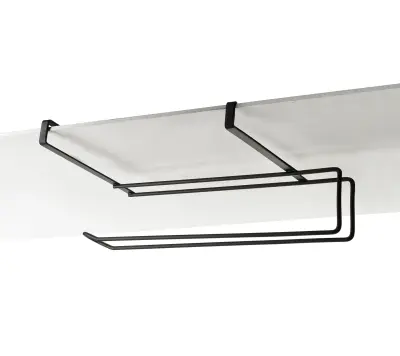 Držalo za papirnate brisače metal Modern Kitchen 34,5x10,6x17,7 črno 1 kos