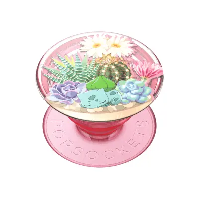 PopSockets, Pop Grip za pametne telefone Standardni terarij za Pokemone Bulbasaur, Večbarvno
