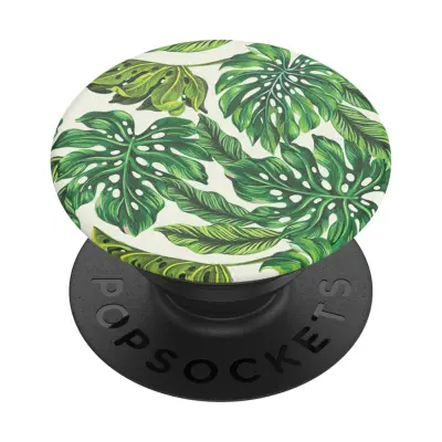 PopSockets, PopGrip za univerzalni pametni telefon Monstera Deliciosa, Zelena