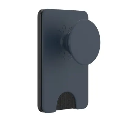 PopSockets, PopWallet MagSafe nosilec za pametni telefon z vgrajenim držalom za kartice, Modro morsko