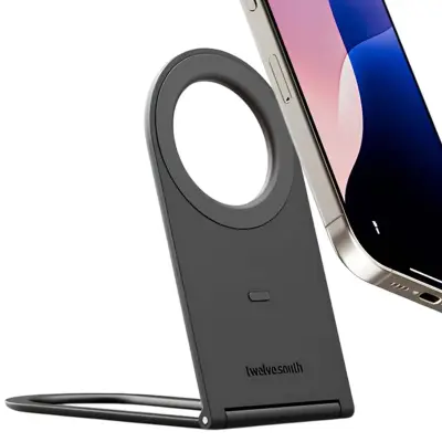 Twelve south, MagSafe stojalo za iPhone, ultra tanko zložljivo, Curve Nano serija, Siva