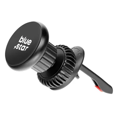 Blue Star, Magnetno držalo za avto 360° vrtljivo zračno odprtino Kompaktno, Črna
