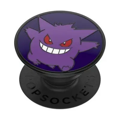 PopSockets, Pop Grip za pametne telefone Emajlirani Glow in the Dark Gengar, Črna