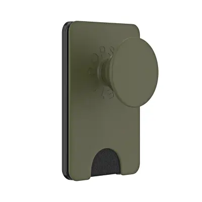 PopSockets, PopWallet MagSafe nosilec za pametni telefon z vgrajenim držalom za kartice, Zelena
