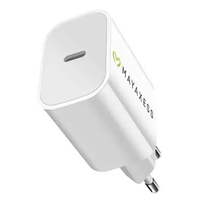 Mayaxess, Polnilnik za iPhone 17 Pro USB-C 20W Hitri, Bela