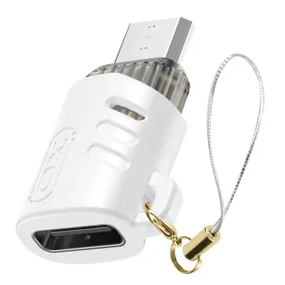 XO, Adapter za polnjenje micro USB, Bela