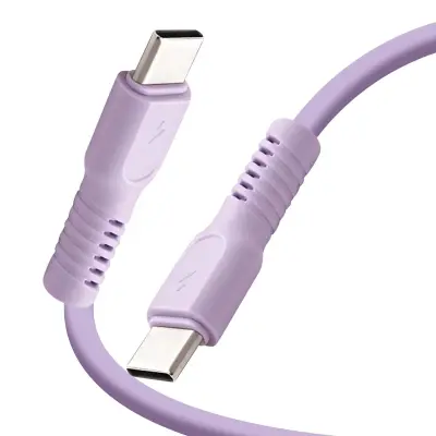Forever, Polnilni kabel 3A in sinhronizacija USB-C na USB-C 60W 1,8m, Vijolična