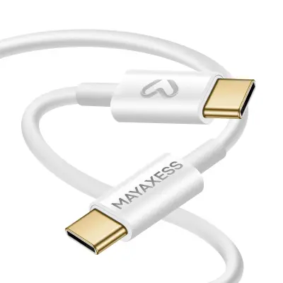 Mayaxess, Kabel za hitro polnjenje USB-C z USB-C 20W, Bela
