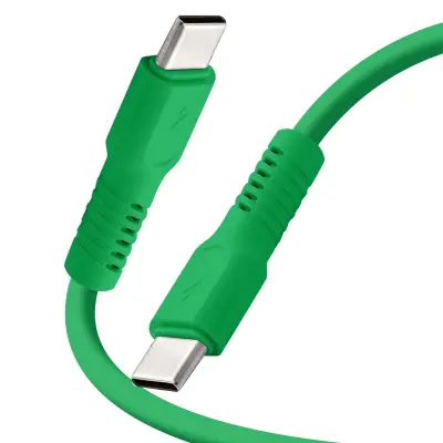 Forever, Polnilni kabel 3A in sinhronizacija USB-C na USB-C 60W 1,8m, Zelena