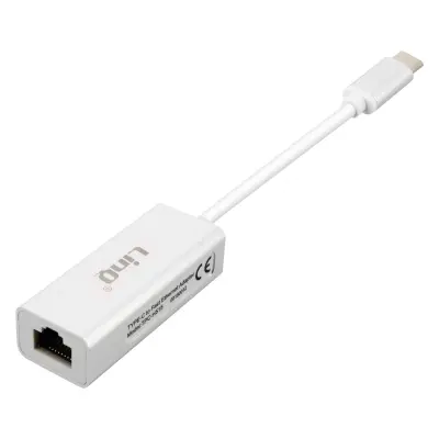 LinQ, RJ45 Ethernet adapter Konica USB-C, Srebrna
