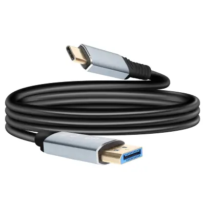 LinQ, Kabel Video DisplayPort na USB-C 4K 60Hz 1,8 m za računalnike in tablice, Črna