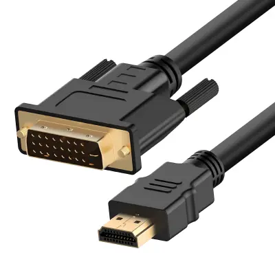 LinQ, HDMI moški na DVI moški Full HD 1080p video kabel 1,5 m, Črna