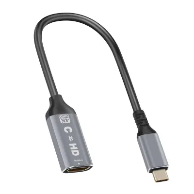 LinQ, Kompaktna zasnova video adapterja USB C na HDMI 4K z visoko ločljivostjo, Črna