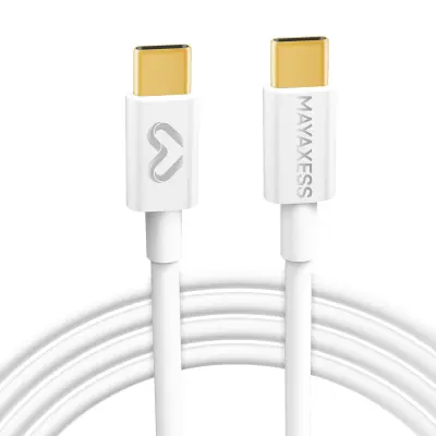 Mayaxess, USB-C polnilni kabel za Samsung Galaxy S25 Ultra 1m, Bela