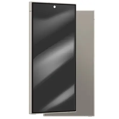 Samsung, Popoln AMOLED zaslon za Galaxy S24 Ultra Service Pack z ohišjem, Siva