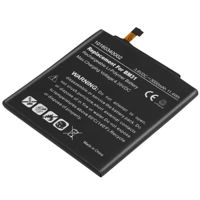 Baterija za pametni telefon Xiaomi Mi 3 / Mi 3s Li-Polimer 3.8V 3000mAh 11,4 Wh, Črna