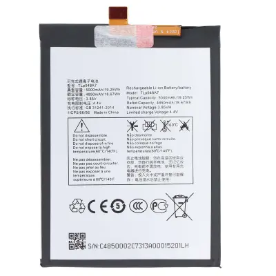 Baterija za pametni telefon TCL 20L / 20L Plus Li-polimer 3.85V 5000mAh 19.25Wh, Bela / Črna