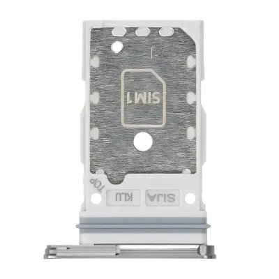 Samsung, Originalni predal za SIM kartico za Galaxy S22 / S22 Plus, dvojni predal za Nano SIM, Bela