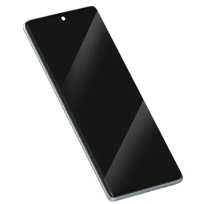 Motorola, Celoten originalni zaslon za Motorola Edge 50 Fusion s steklom in ohišjem, Svetlo modra