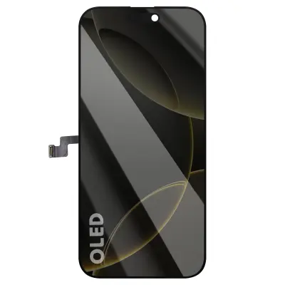 Zaslon Soft OLED, združljiv z iPhone 16 Pro Max, tekoč, odziven na dotik, Črna