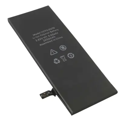 Baterija za pametni telefon iPhone 6 Li-polimer 3.82V 2250mAh 8.6Wh, Črna