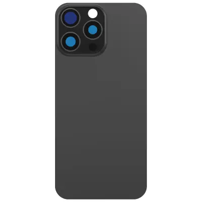 Nadomestni pokrov baterije za iPhone 16 Pro Max z vgrajenim lepilom, Črna