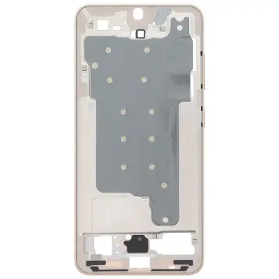 Samsung, Sredinsko ohišje za Galaxy S25, originalni vzdržljiv nadomestni del, Šampanjec roza