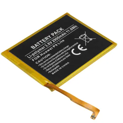 Li-polimerna baterija 3,8V za Huawei P9 Lite 2900mAh 11,0Wh, Črna / Zlata
