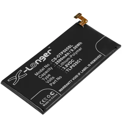 Baterija za pametni telefon Alcatel OneTouch Pop 4 Plus Li-polimer 2500mAh 3,85 V, Črna