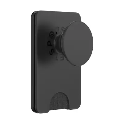 PopSockets, Držalo MagSafe za pametni telefon Izdaja PopWallet Premium, Črna