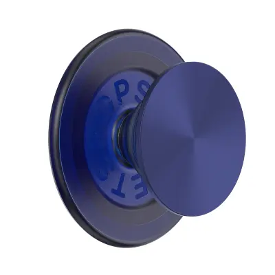 PopSockets, PopGrip MagSafe nosilec za pametni telefon iz kolekcije French Metal Effect, Modro morsko