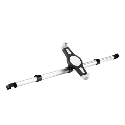 Nosilec za avto za tablične računalnike in pametne telefone od 7„ do 11“ z 360° vrtenjem, Srebrna