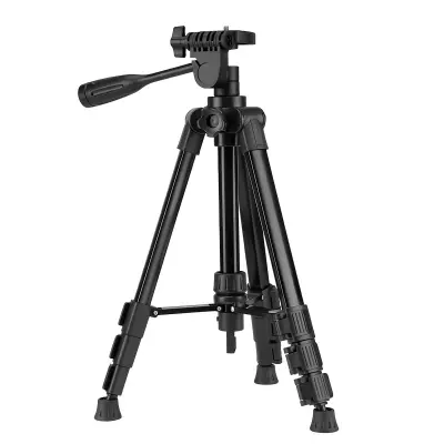 Stativ za telefon 1,4 m s 3D-glavo in nastavljivim zapestjem, Črna