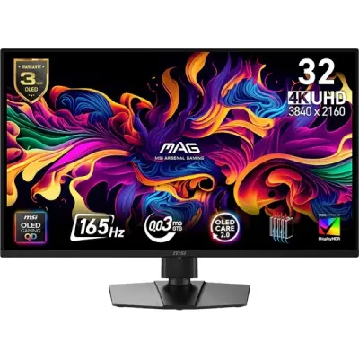 Monitro MSI MAG 322UP QD-OLED E16 80 cm (31,5"), 4K UHD, 165 Hz, 0,03ms (GTG)