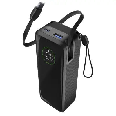 Prenosna baterija CELLULARLINE Roller z zaslonom, 20.000 mAh (65 W)