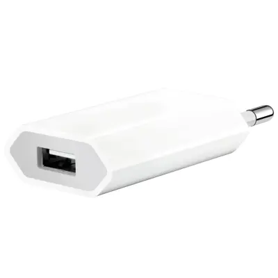 Omrežni polnilnik USB-A 1A z Apple 30-pinskim kablom na USB-A 1m, Bela