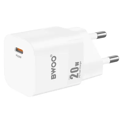 Bwoo, USB-C Power Delivery Rapid Charge Kompaktna velikost, Bela
