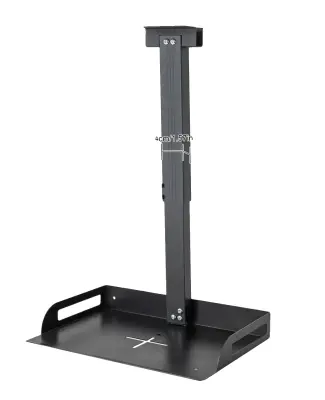 Nosilec za projektor, nastavljiva višina, varna aluminijasta konstrukcija, črna