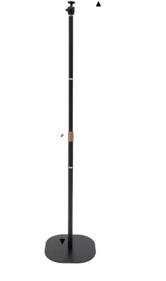 Stojalo za projektor, višinsko nastavljivo, 360° vrtljivo, črno