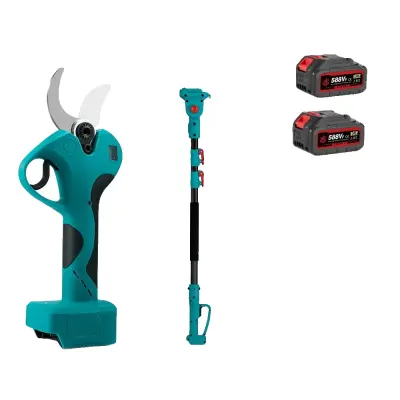Telescopska sekira za obrezovanje, 2800W brezkrtačni motor, 45mm največje obrezovanje, 2 bateriji 1EU vtič