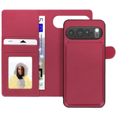 Mayaxess, Denarnica za Google Pixel 10 Pro z odstranljivo magnetno torbico, Rdeča