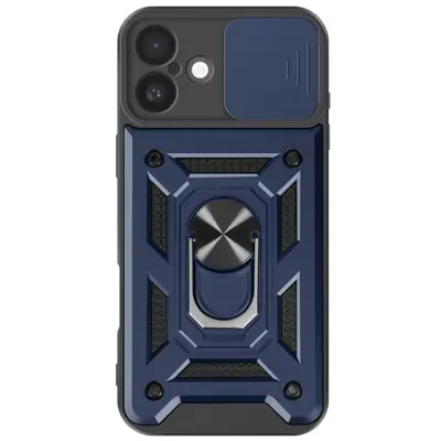 Mayaxess, Šokotesen ovitek z magnetnim obročem Night Blue Mayaxess za iPhone 16 Plus, Modra noč