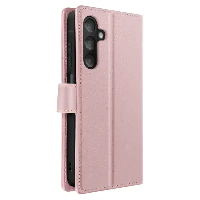 Mayaxess, 2-v-1 Folio etui za Galaxy A16 z odstranljivo prevleko in funkcijo stojala, Šampanjec roza
