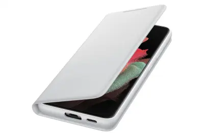 Odprta emb - SAMSUNG GALAXY S21 ULTRA LED VIEW COVER LIGHT GRAY
