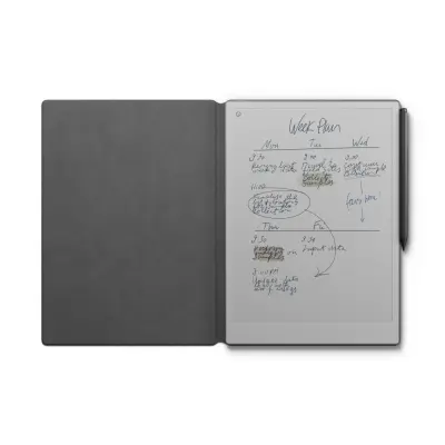 Tablica reMarkable Paper Pro + Marker PLUS + ovitek Book Folio Premium Leather - Črna