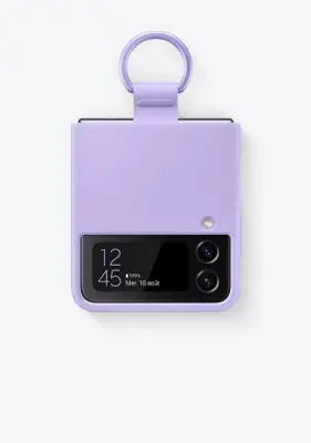 Odprta emb - GALAXY Z FLIP4 SILICON SAMSUNG WITH RING PURPLE