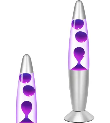 Dekorativna magma lava svetilka vijolična