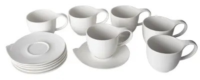 ALPEKSHOME, SKODELICE ZA KAVO, BELE, HJ6217, 220 ML, 6 KOS