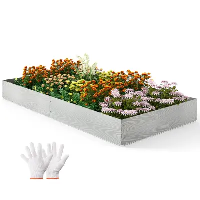 Pocinkani kovinski robovi za trato 110 x 22 cm 6 kosov.