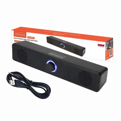 Zenwire BT-S057 mini soundbar računalniški zvočnik 2.0 USB/AUX 18W LED za PC in prenosnik